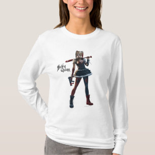 Camiseta Batman Arkham Knight Harley Quinn com Bat