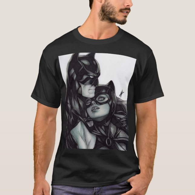 Camiseta Batman & Catwoman ~ Bruce wayne & Selina Kyle (Frente)