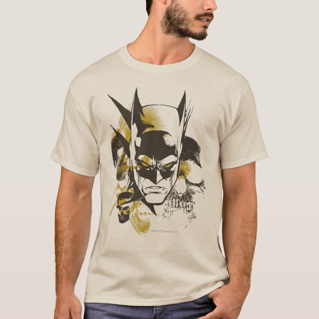 Camiseta Batman Cowl and Skulls (Frente)