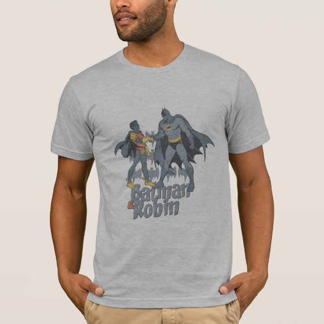 Camiseta Batman E Robin - Gráfico Em Dificuldade (Frente)