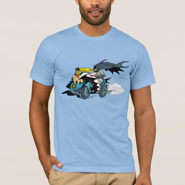 Camiseta Batman E Robin No Ciclo (Frente)