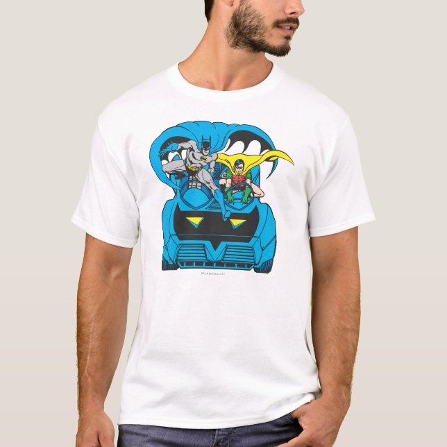 Camiseta Batman e Robin Ride Batmobile (Frente)