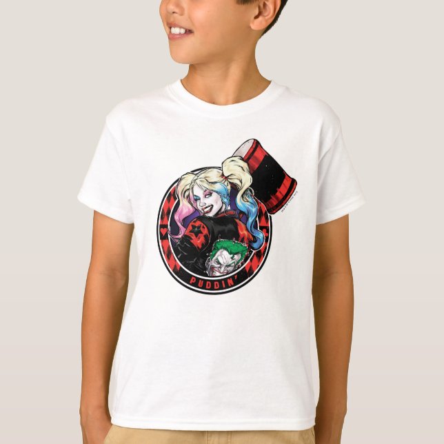 Camiseta Batman | Harley Quinn Winking With Mallet (Frente)