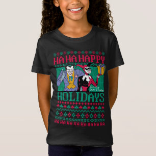 Camiseta Batman Joker de Feriados Felizes e Harley Quinn