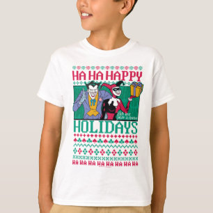 Camiseta Batman   Joker de Feriados Felizes e Harley Quinn