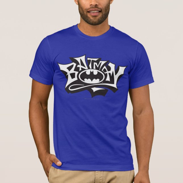 Camiseta Batman | Logotipo do nome do Grafite (Frente)