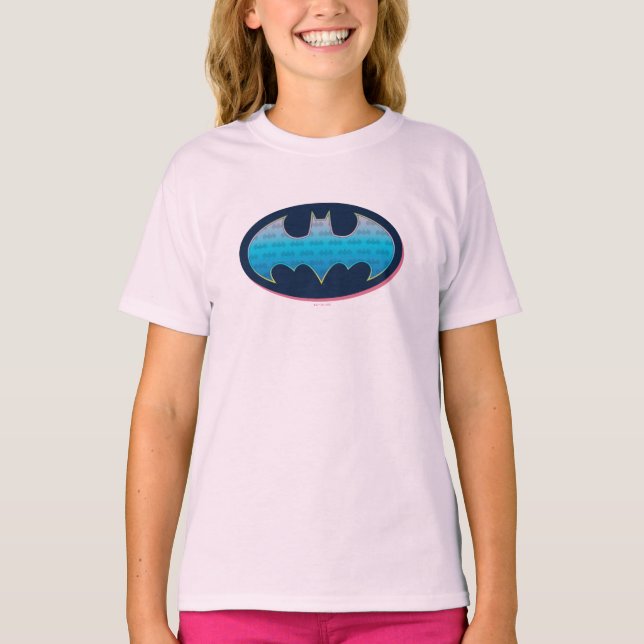 Camiseta Batman | Pink & Blue Symbol (Frente)