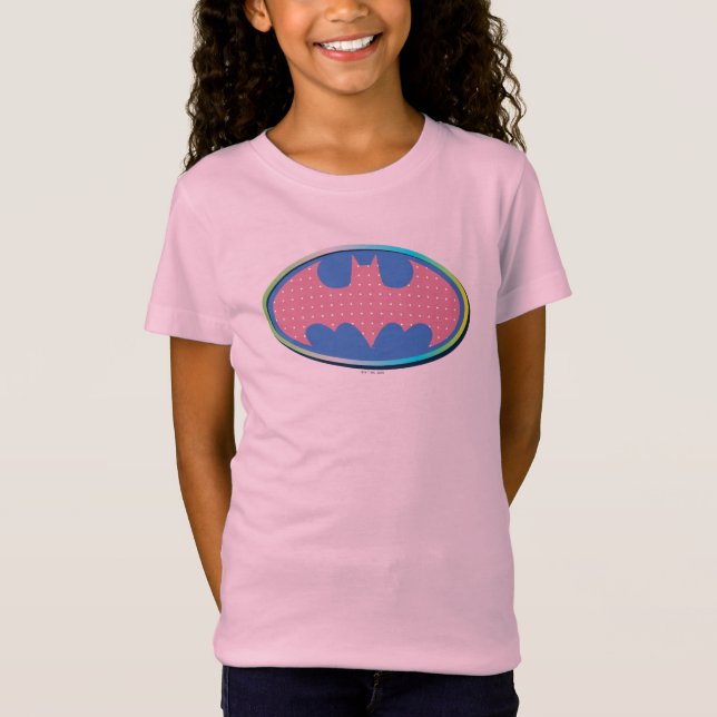 Camiseta Batman | Pink Polka Dot Logo (Frente)