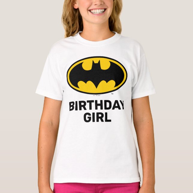 Camiseta Batman | Rapariga de aniversário (Frente)