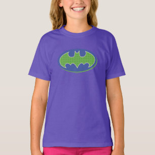 Camiseta Batman   Símbolo roxo e verde