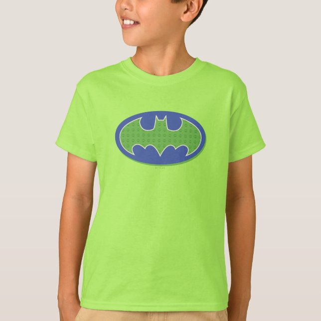 Camiseta Batman | Símbolo roxo e verde (Frente)