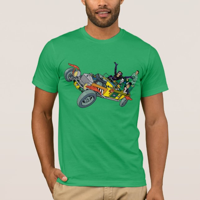 Camiseta Batman Villains Em Jokermobile (Frente)