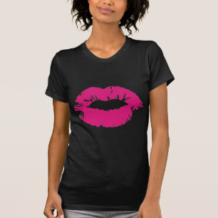 Camiseta Batom cor-de-rosa do Pucker