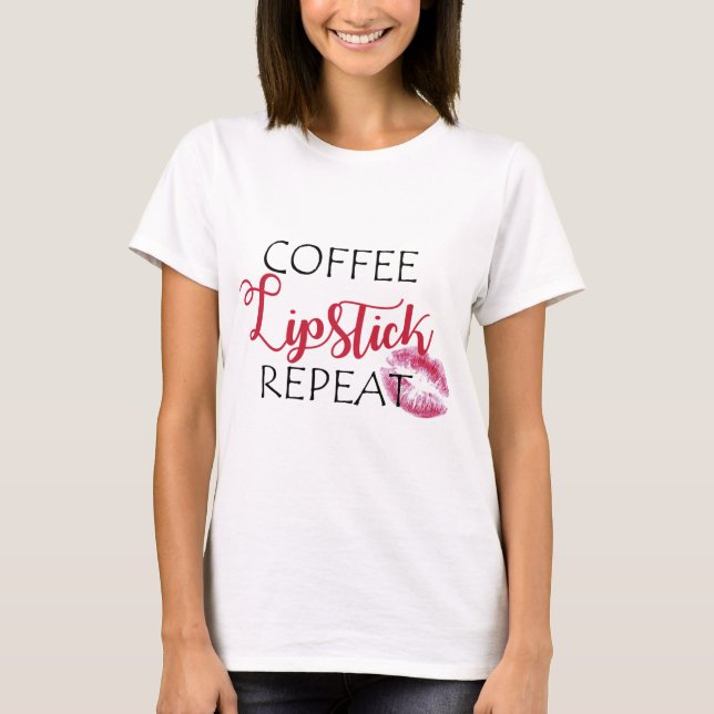 Camiseta Batom de Café Repetir (Frente)