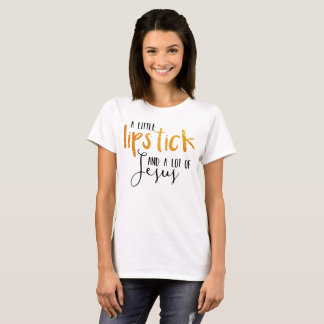 Camiseta Batom e t-shirt de Jesus