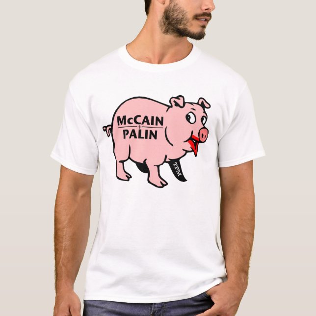 Camiseta Batom em um porco (Frente)