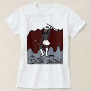 Camiseta Baton Twirler T-Shirt/Burgundy