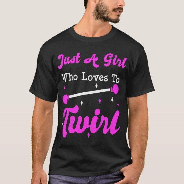 Camiseta Baton Twirler Twirling Majorette Funny Gift  (Frente)