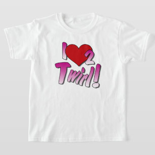 Camiseta Baton twirlers, Love Twirling t-shirt