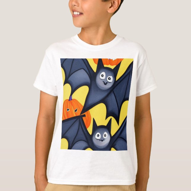 Camiseta Bats e Pumpkins (Frente)
