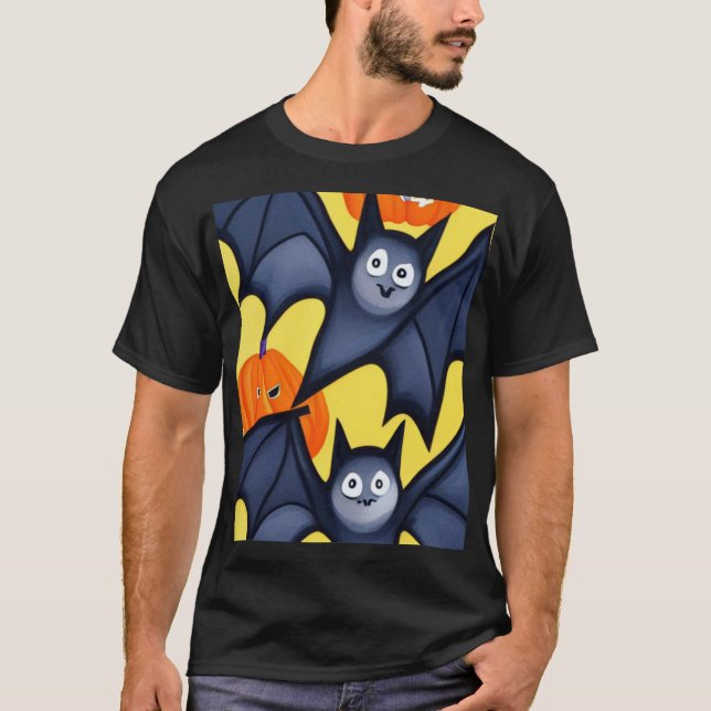 Camiseta Bats e Pumpkins (Frente)