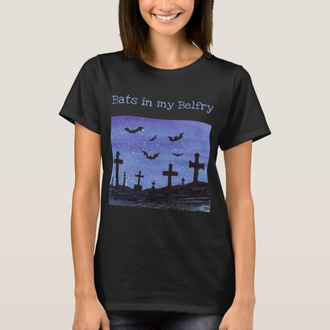 Camiseta Bats Halloween T-Shirt (Frente)