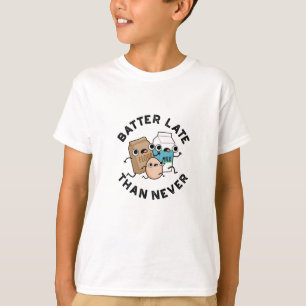 Camiseta Batter Tarde Que Nunca Engraçado Fazendo Lança
