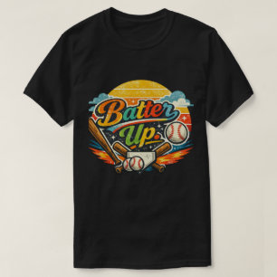 Camiseta Batter Up Gráfico de Beisebol - Estética Esportiva