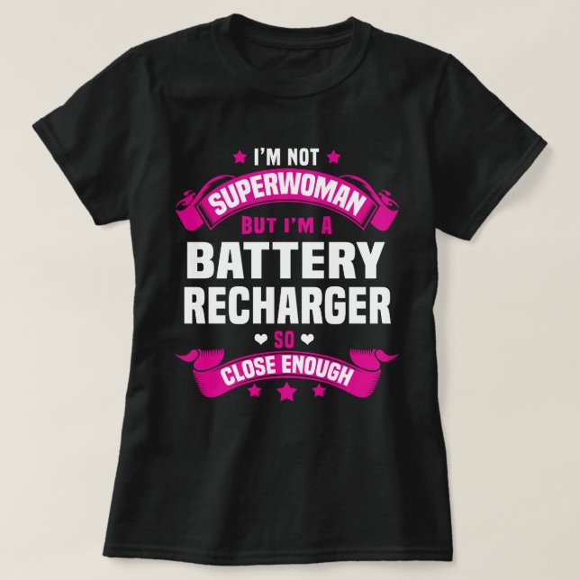Camiseta Battery Recharger (Frente do Design)