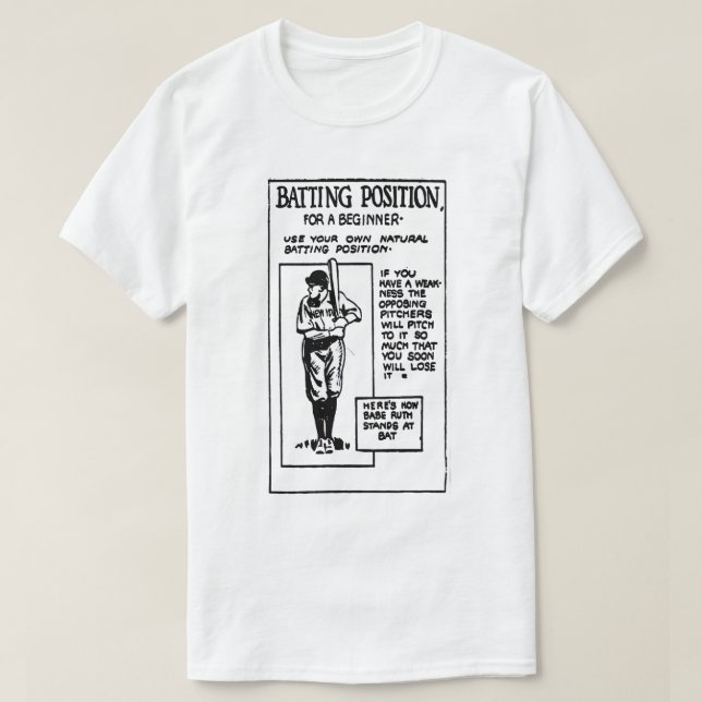 Camiseta Batting Position T-Shirt (Frente do Design)