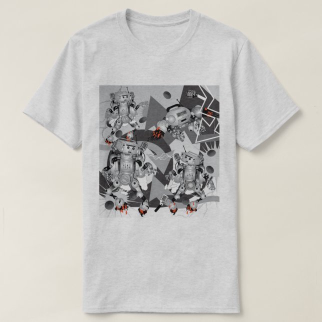 Camiseta Battle of the Hiphop Robots  (Frente do Design)