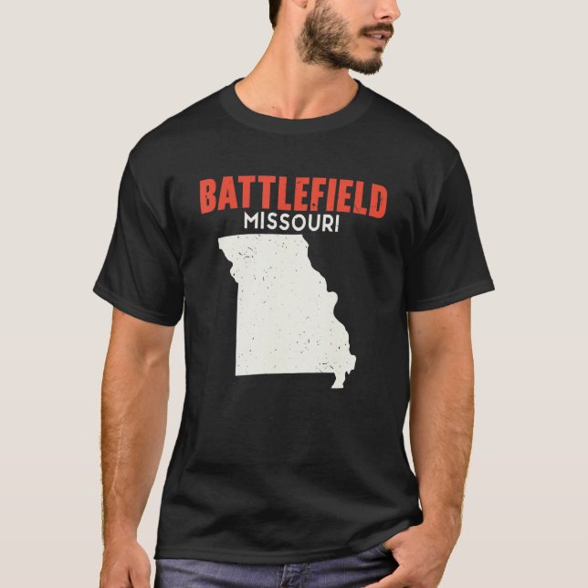 Camiseta Battlefield Missouri EUA State America Viagem Miss (Frente)