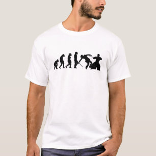 Camiseta Battojutsu Iaido Ninjutsu Ju-Jutsu Kendo Evoluçã