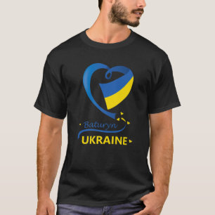 Camiseta Baturyn Ucrânia Bandeira Nacional Emblem Crest