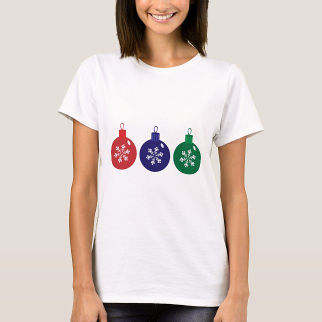 Camiseta Baubles de Natal (Frente)