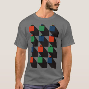 Camiseta Bauhaus inspirou o padrão de Natal Abstrato
