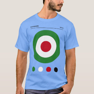 Camiseta Bauhaus Inspirou Sinalizador do Suriname
