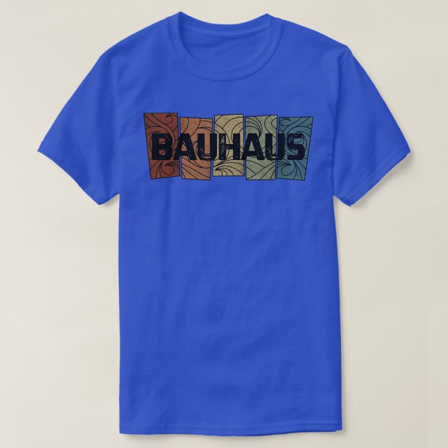 Camiseta Bauhaus Retro Patterno (Frente do Design)