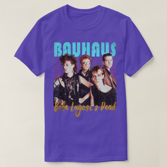 Camiseta Bauhaus Vintage 1979 Morto Bela Lugosis (Frente do Design)