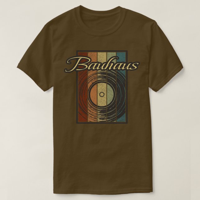 Camiseta Bauhaus Vynil Silhouette (Frente do Design)