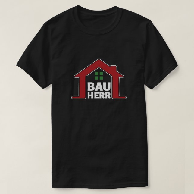 Camiseta Bauherr Baustelle Bauen Architekt Hausbau Bauherre (Frente do Design)
