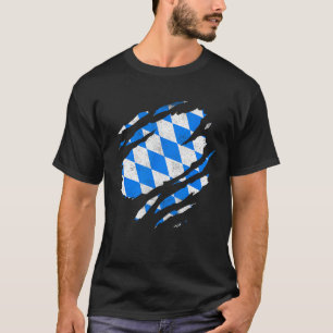 Camiseta Bavarian Flag Munique Alemanha Europa Alemanha Bay