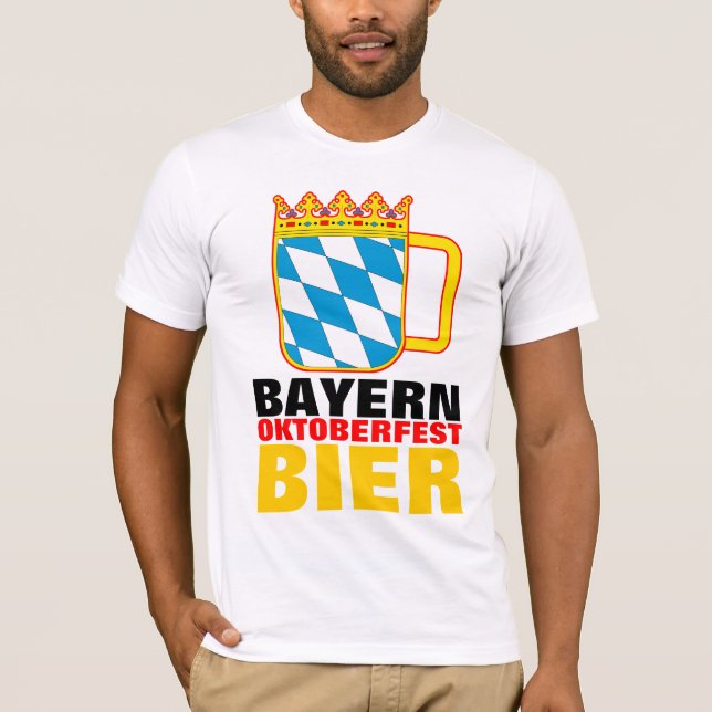 Camiseta Baviera, Oktoberfest, cerveja (Frente)