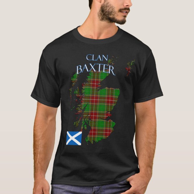 Camiseta Baxter Scottish Clan Tartan Scotland (Frente)