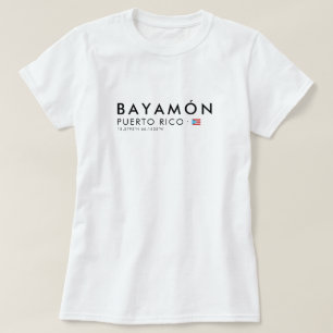Camiseta Bayamon Porto Rico Coordenadas Tee