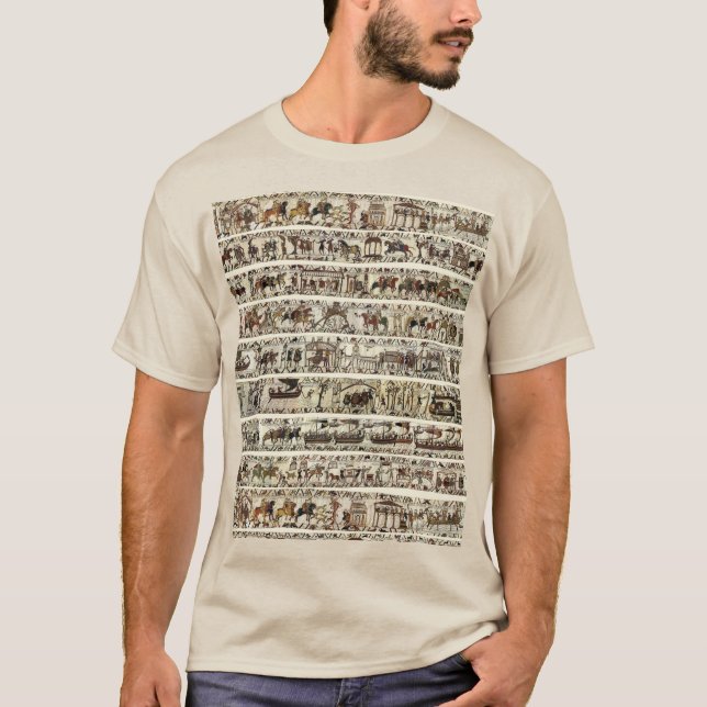 Camiseta BAYEUX TAPESTRY 1066 Batalha de Hastings (Frente)