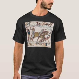 Camiseta Bayeux Tapestry. King Harold is killed. Arrow in e