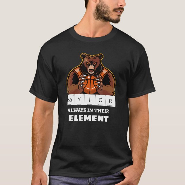 Camiseta Baylor Sempre No Basquete De Ciência De Seus Eleme (Frente)