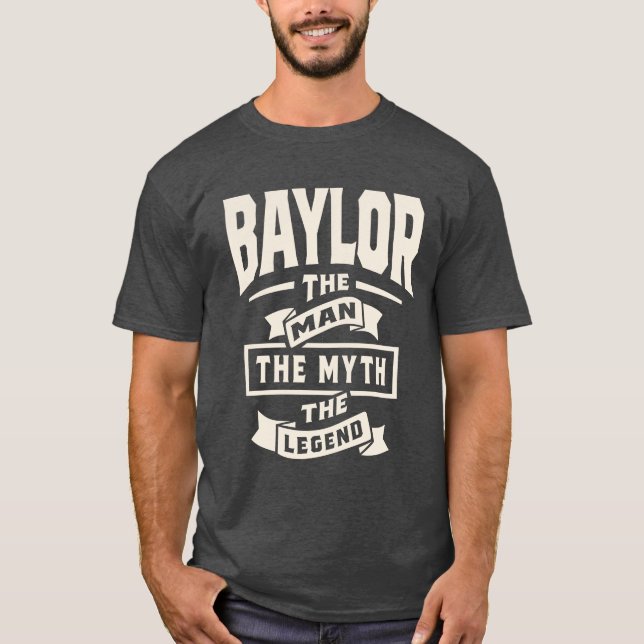 Camiseta Baylor The Man Myth Legend - Baylor Name (Frente)