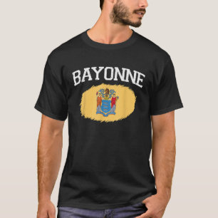 Camiseta BAYONNE NJ NEW JERSEY Flag Vintage USA Sports Men
